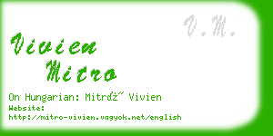 vivien mitro business card